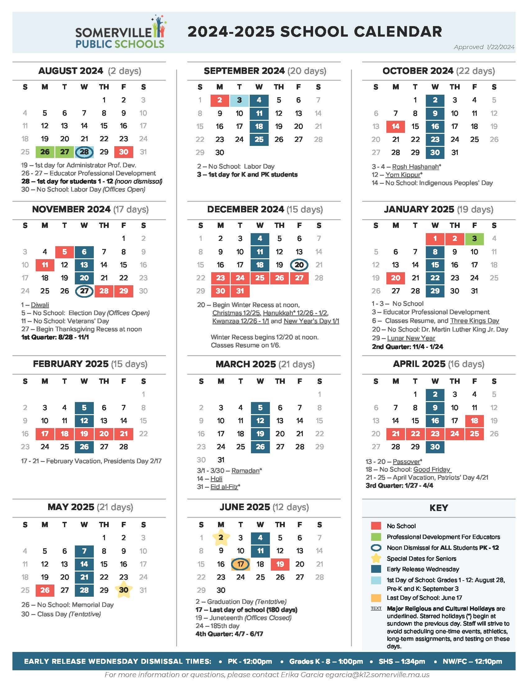 2024 2025 District School Year Calendar Somerville Public Schools 2024 2025 District School Year Calendar Somerville Public Schools