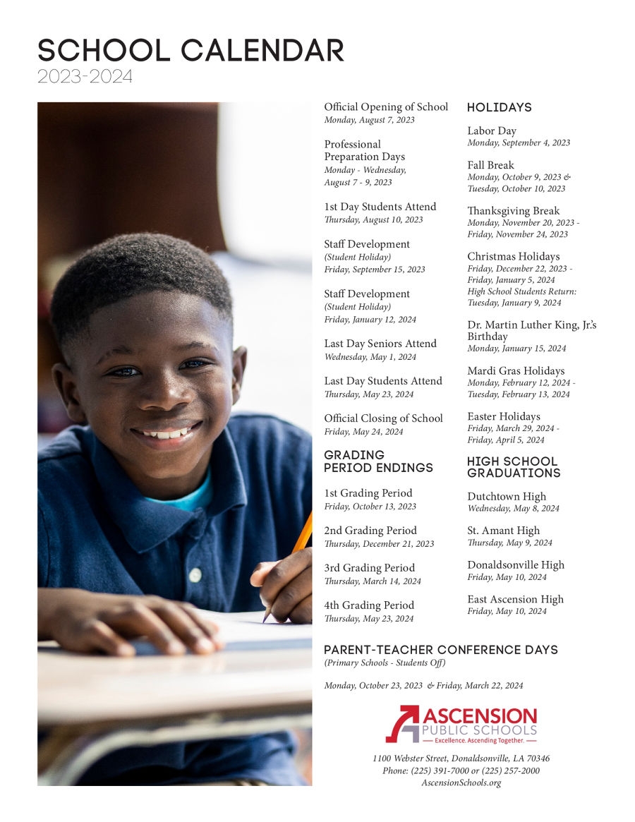 2023 24 District School Calendar
