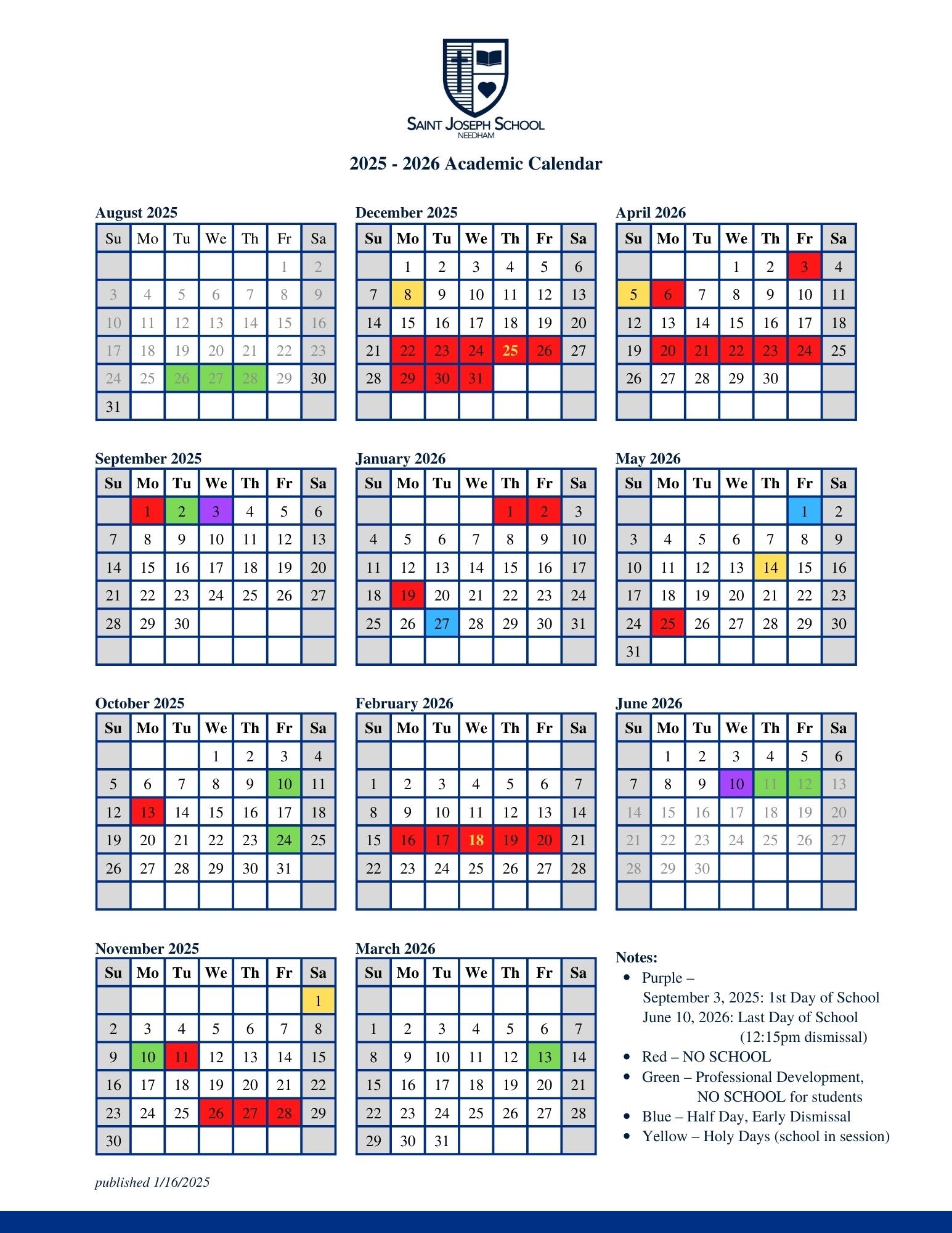 2025-2026 academic calendar