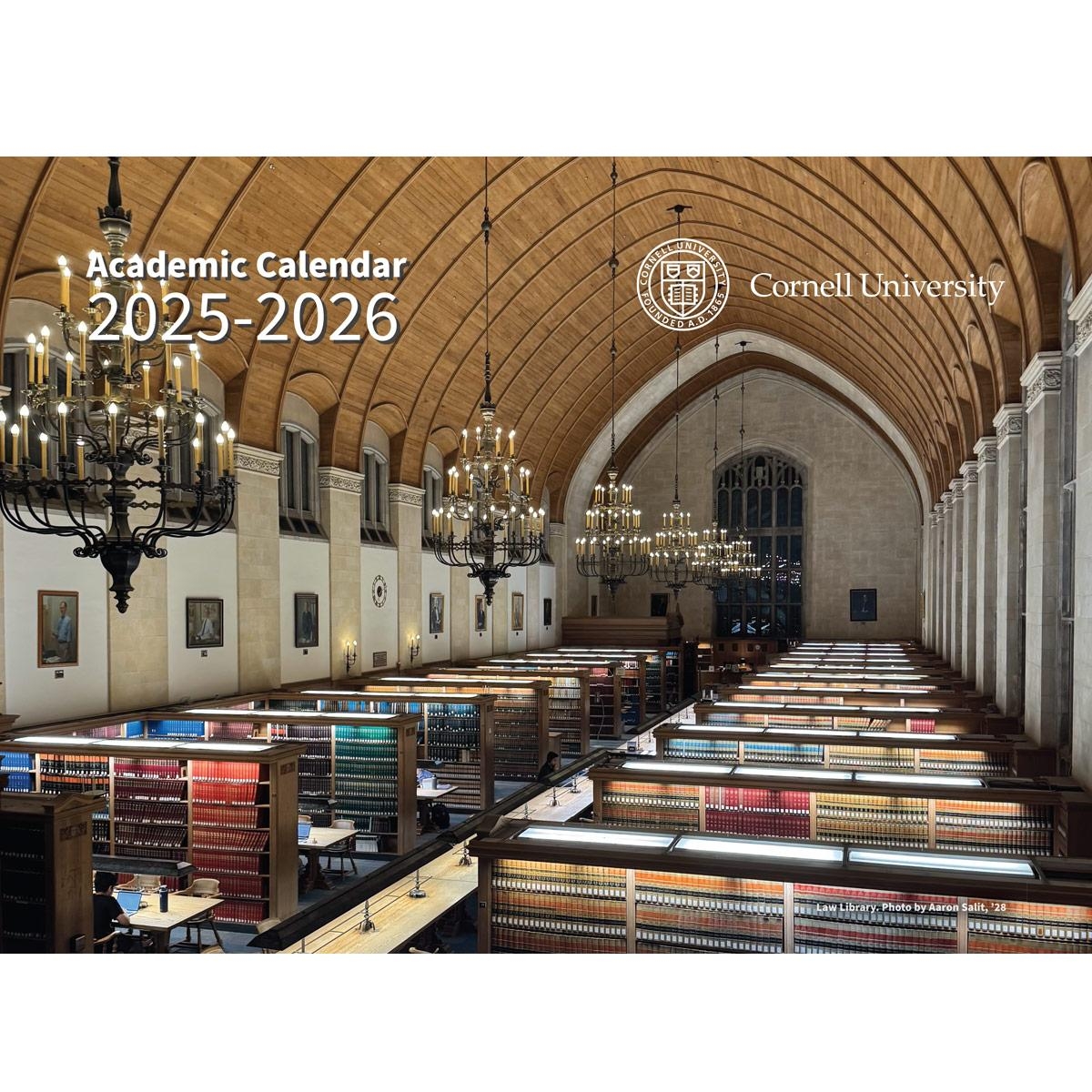 2025 2026 Cornell Academic Wall Calendar