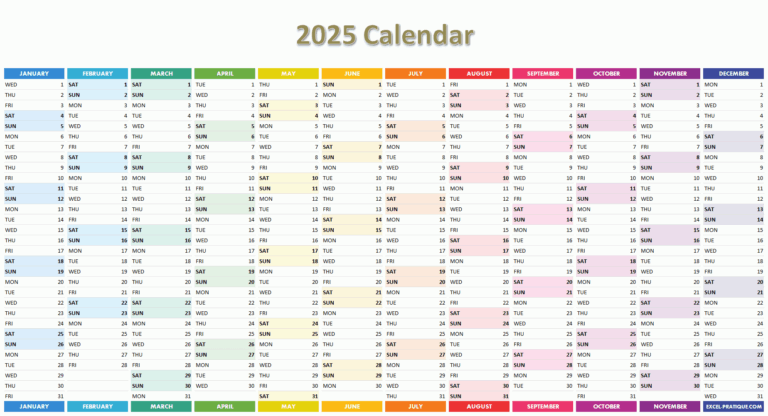 2025 Calendar