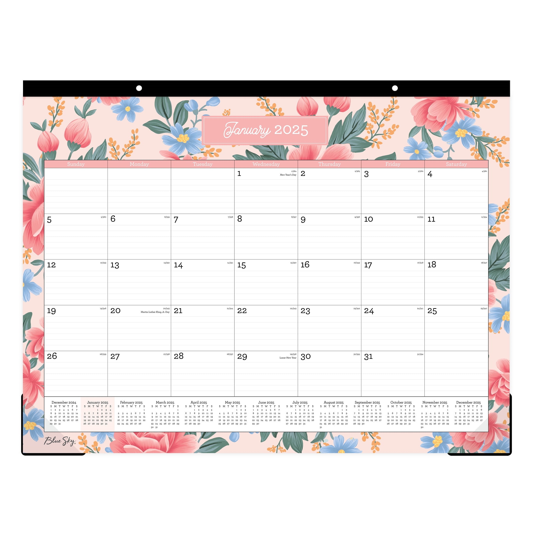 2025 Desk Pad Calendar 22x17 Blue Sky Tacita Walmart