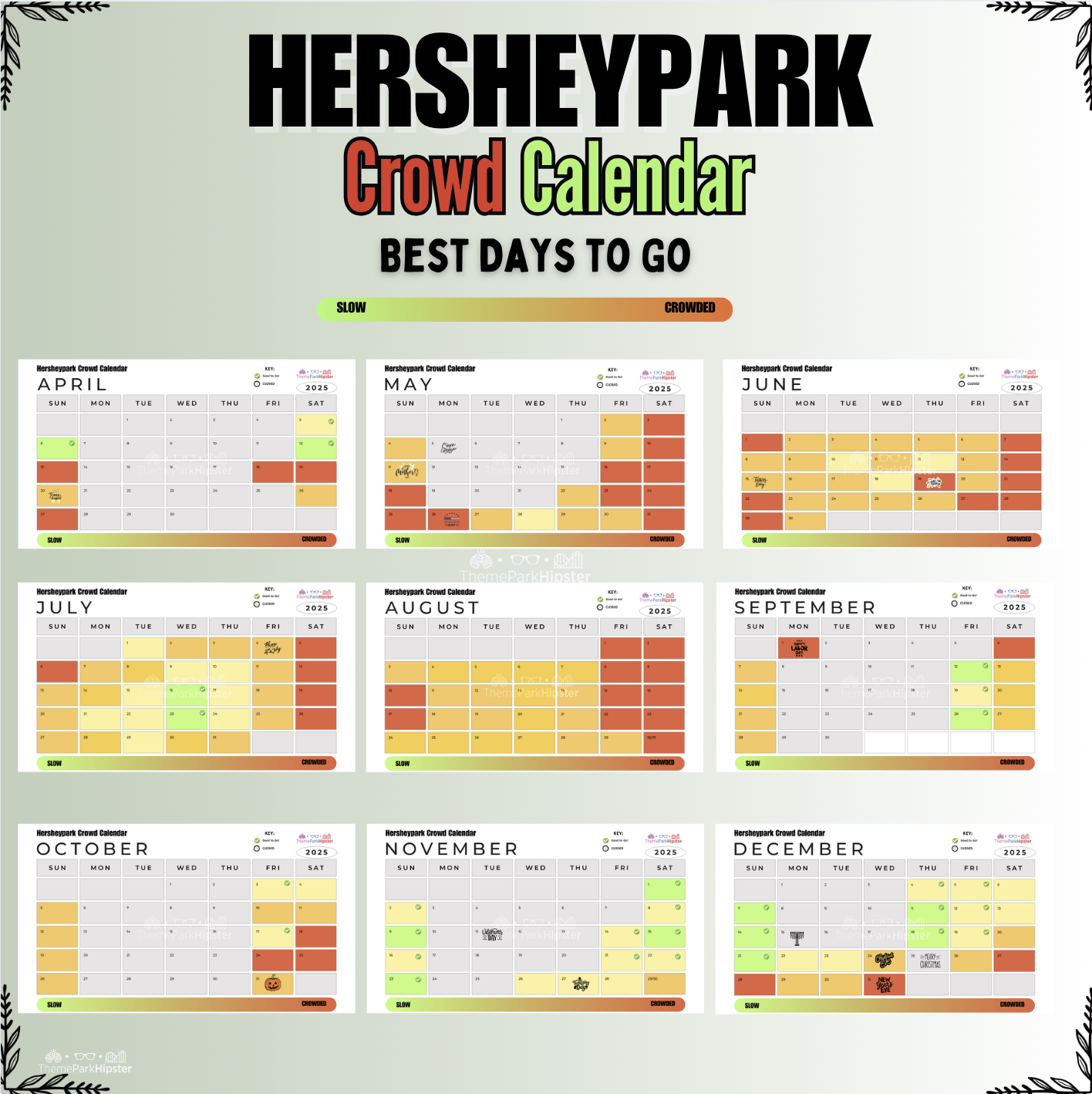 2025 Hersheypark Crowd Calendar Your BEST Days To Go ThemeParkHipster