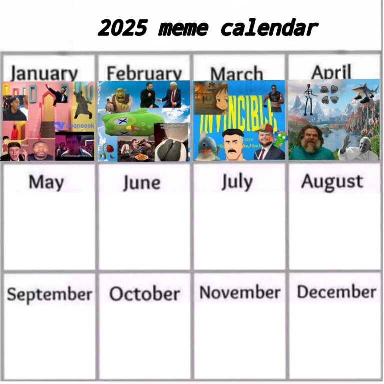 2025 Meme Calendar Spring Edition Meme By Artero11 Memedroid