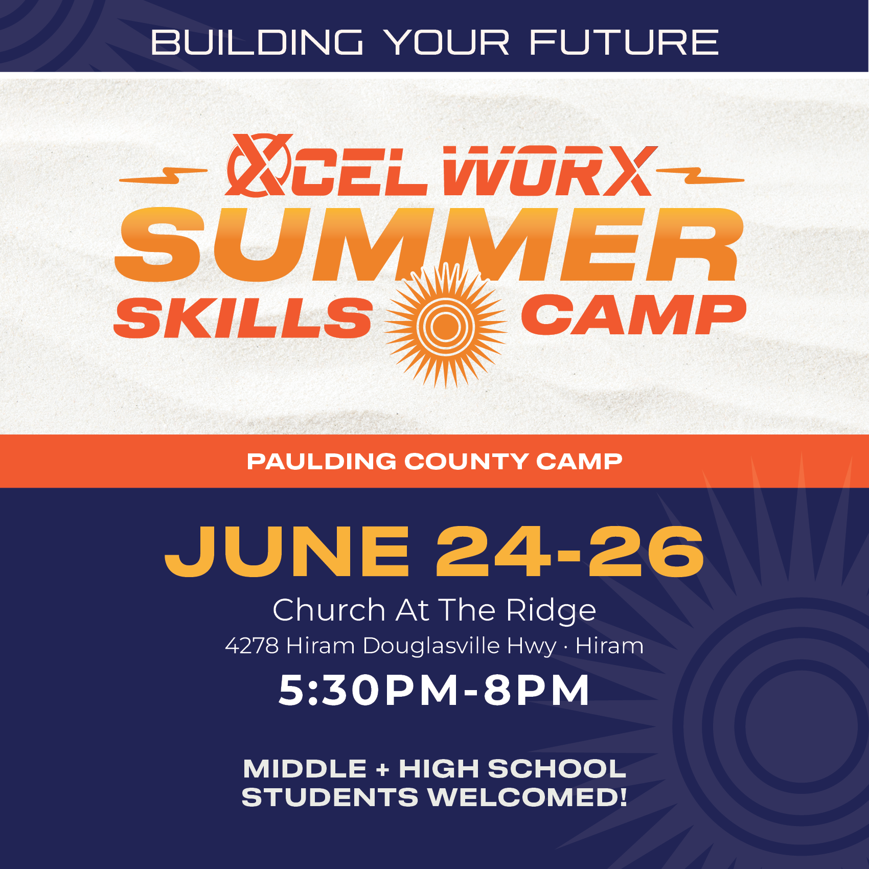2025 Paulding County Summer Skills Camp Xcel