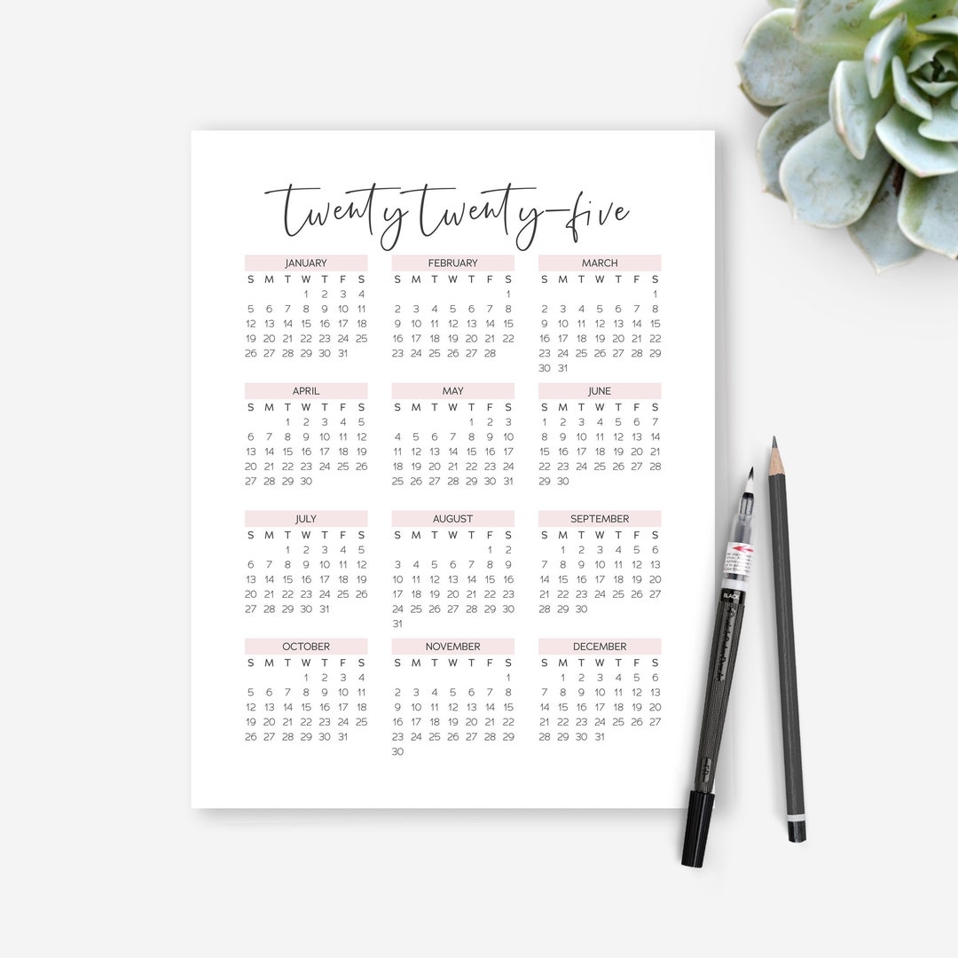 2026 Calendar Light blue Italicized Portrait