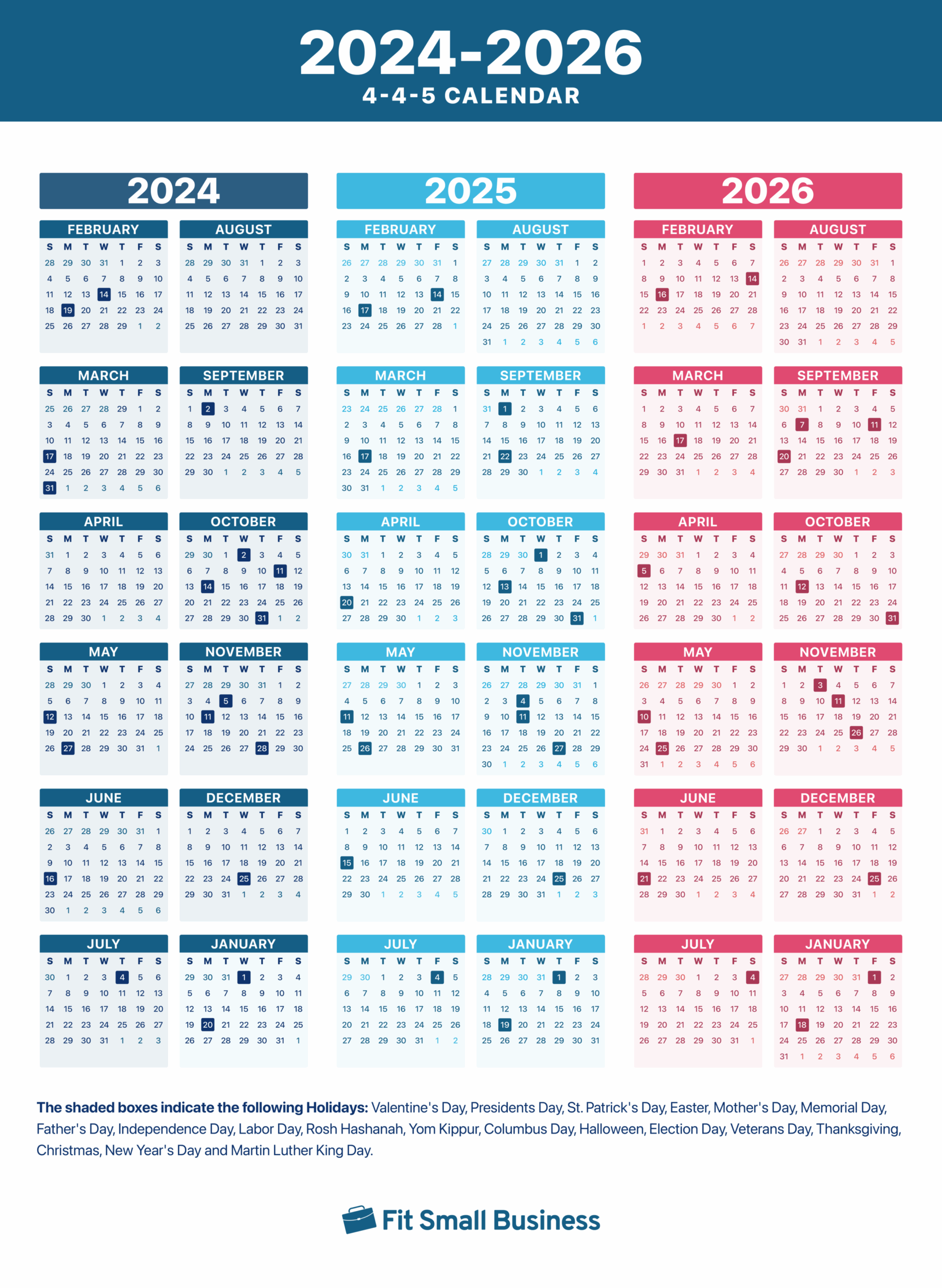 4 4 5 Calendar Free 2024 2026 Download How To Use