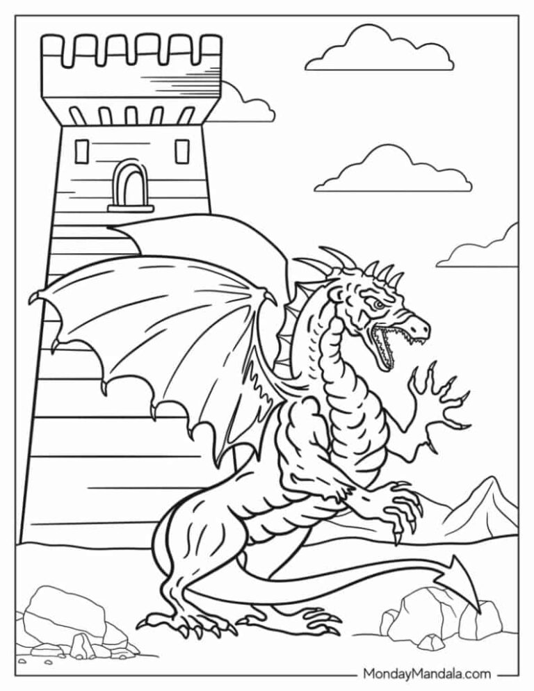 52 Dragon Coloring Pages Free PDF Printables 