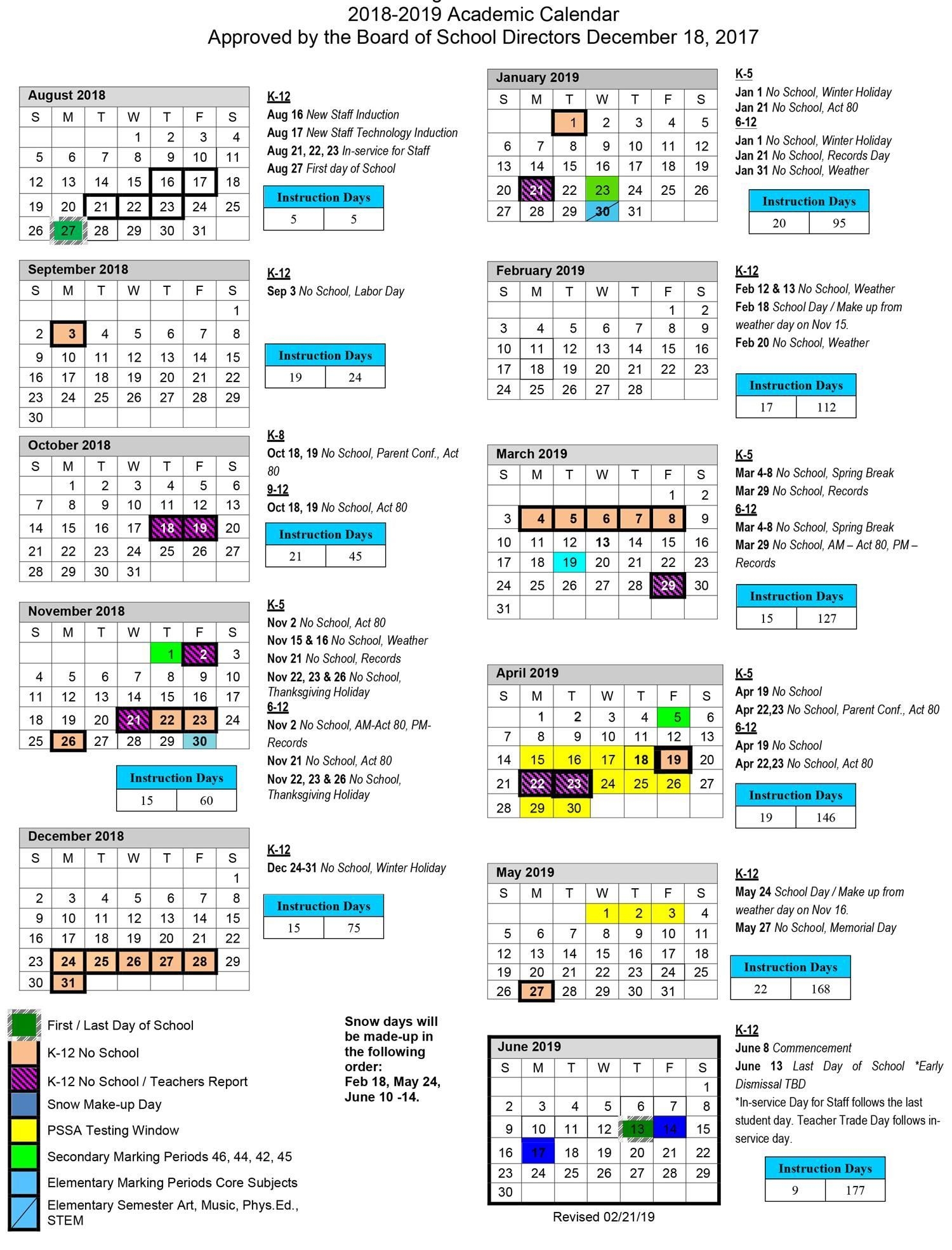 Academic Calendar Oakland University