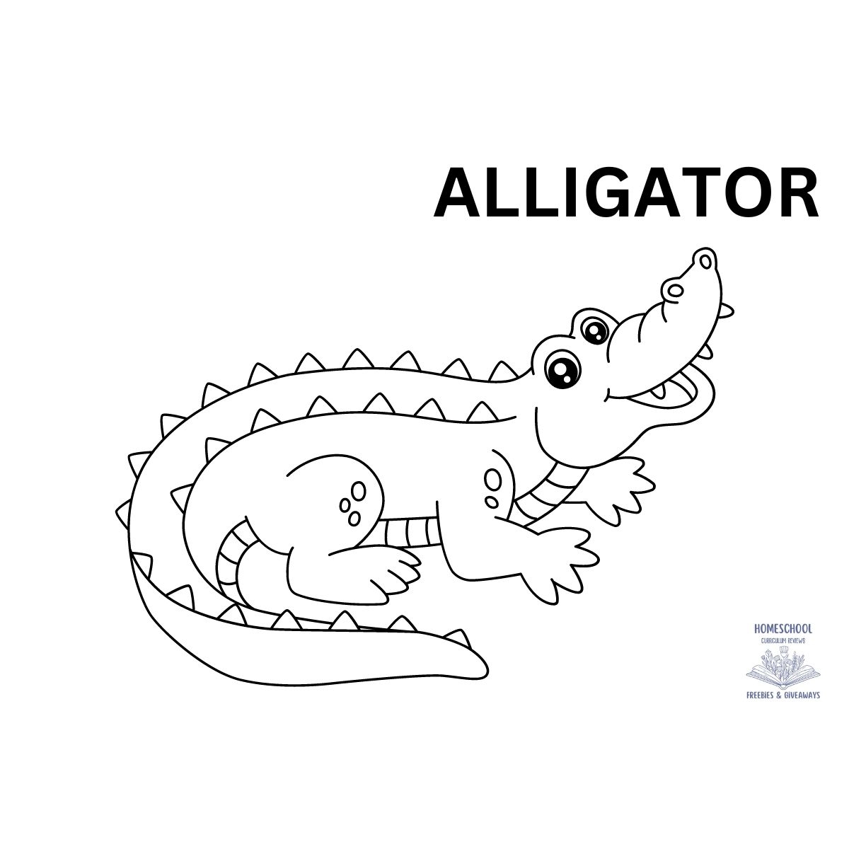alligator coloring pages pdf