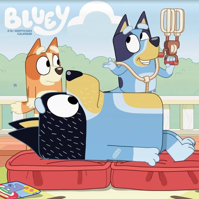 Amazon 2025 Bluey Wall Calendar 9781438899008 Trends International Books
