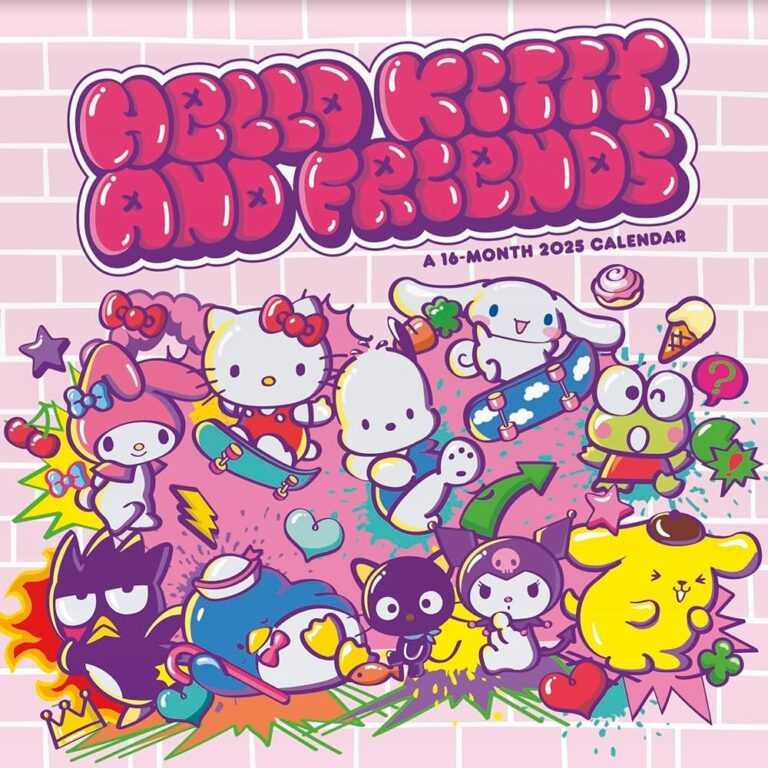 Amazon 2025 Hello Kitty Friends Wall Calendar 9781438899169 Trends International Books
