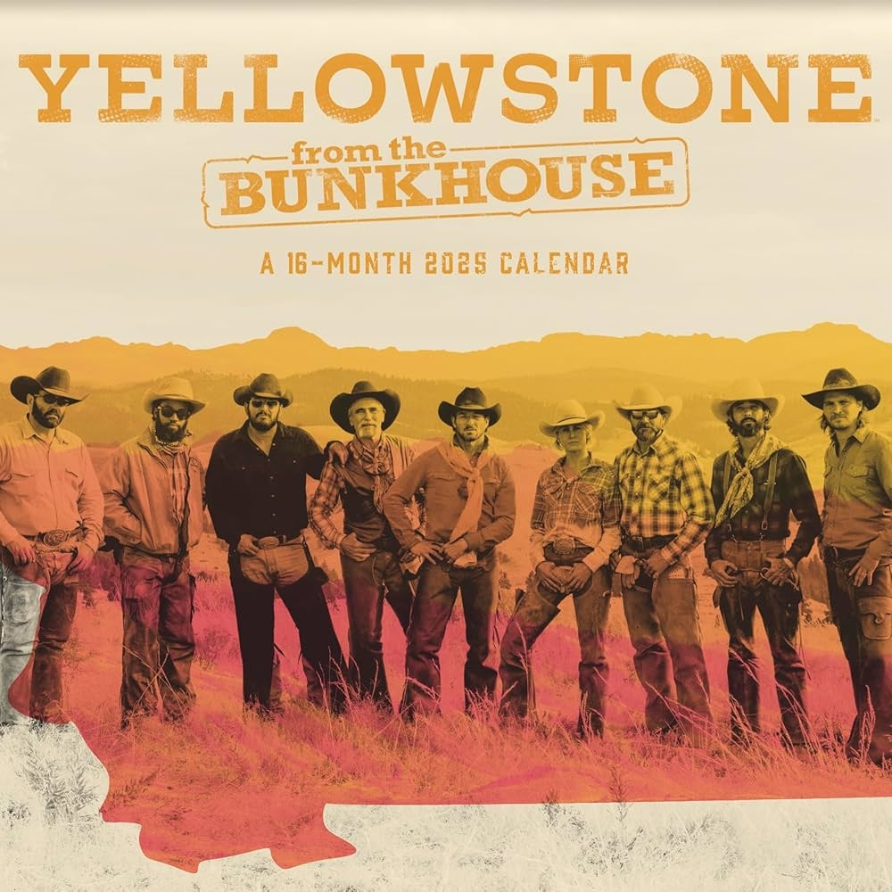 Amazon 2025 Yellowstone From The Bunkhouse Wall Calendar 9798888281246 Trends International Books