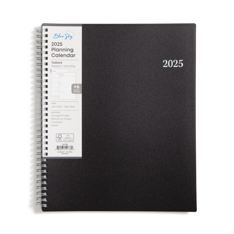 Amazon Blue Sky 2025 Weekly And Monthly Planner Calendar January December 8 5 X 11 Flexible Cover Laminated Tabs Wirebound Storage Pocket Enterprise Office Products