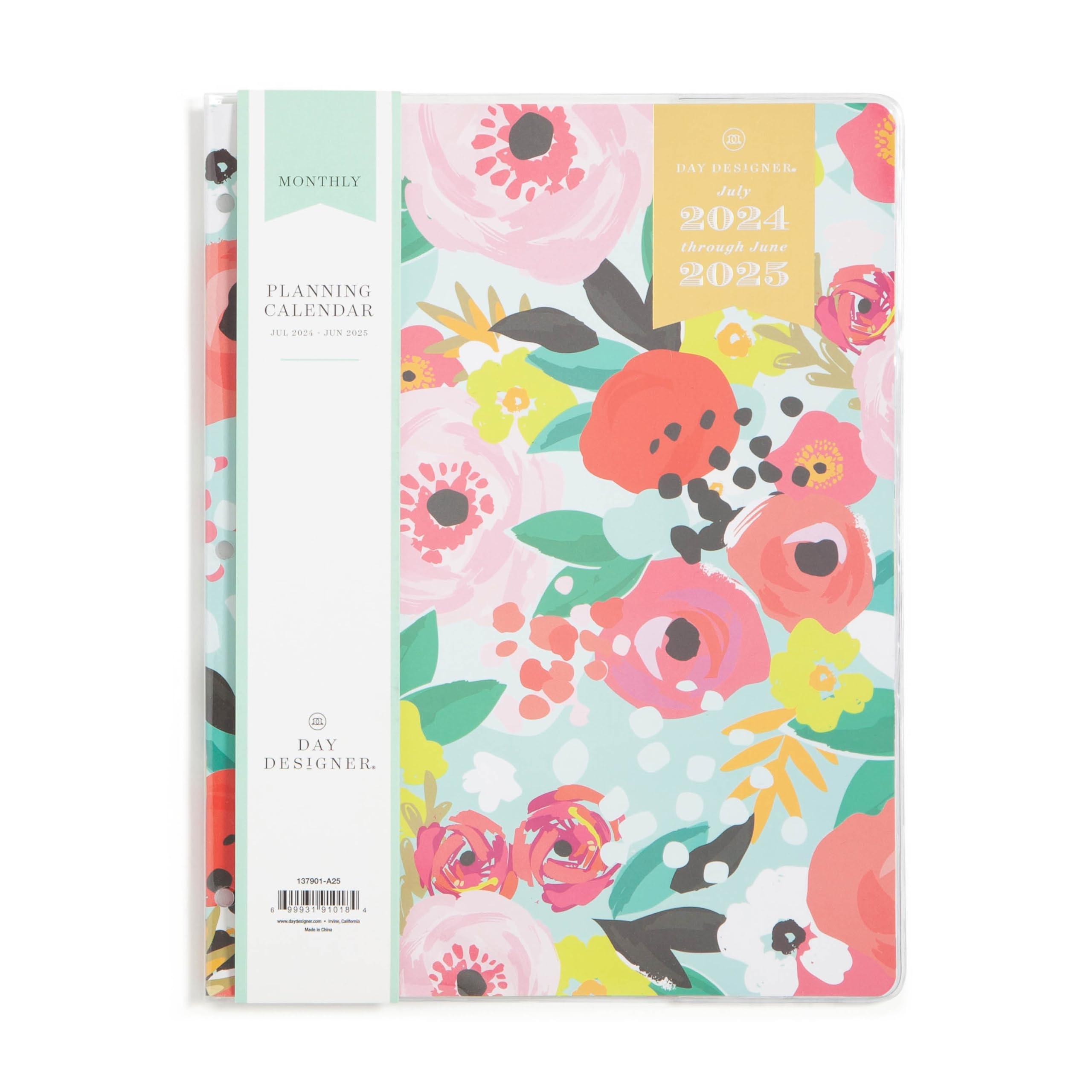 Amazon Blue Sky Day Designer For 2024 2025 Academic Year Monthly Planner 8 5 X 11 Clear Cover Stapled Binding Secret Garden Mint 137901 A25 Office Products