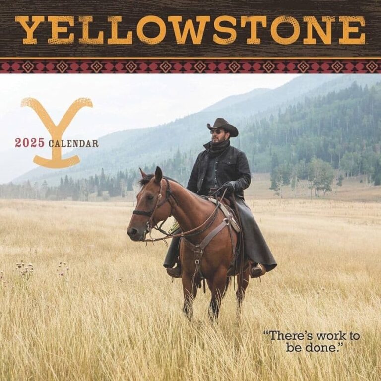Amazon Calendar Ink Yellowstone TV 2025 Wall Calendar Office Products
