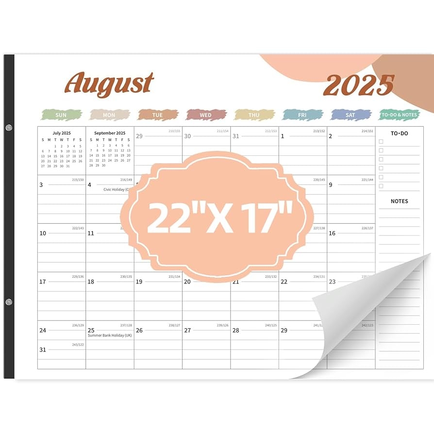 2025 desk calendar (22x17)
