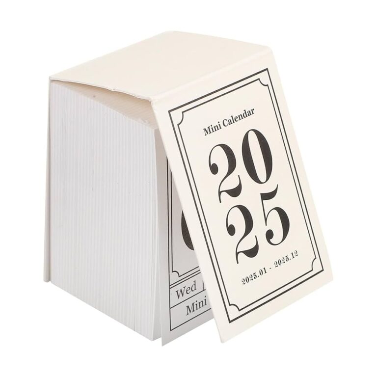 Amazon HOODANCOS Daily Calendar Tear Off 2025 Mini Calendar 2025 Tear Off Calendar Standing Flip Desk Calendar Decorative Desk Daily Calendar White Office Products