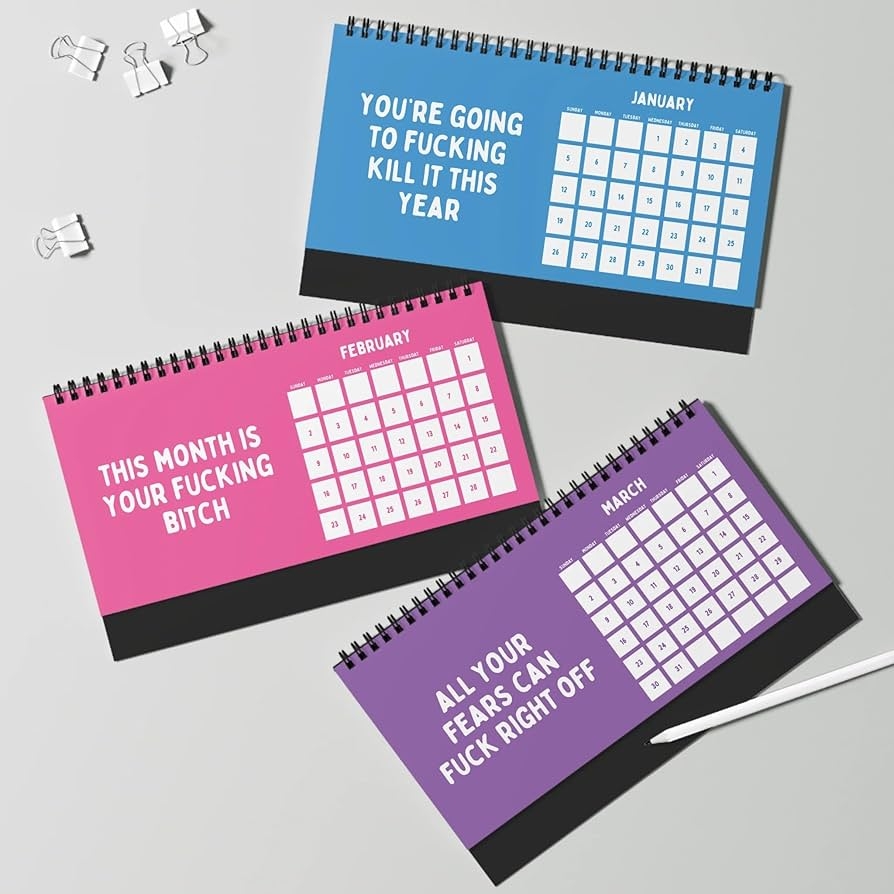 Amazon It s Like Fucking Motivational And Shit A 2025 Calendar For Bad Bitches 2025 Sweary Calendar Fuck It 2025 Calendar Funny Office Calendar Funny Gag Gift For Coworker Boss Friend Handmade Products
