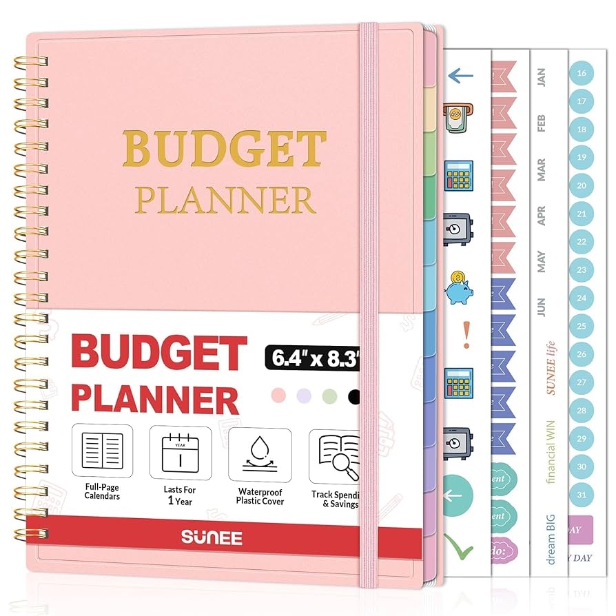 Amazon SUNEE Budget Planner Monthly Budget Book With Expense Tracker Notebook Undated 12 Month Bill Organizer Finance Planner To Manage Your Money A5 6 4 X 8 3 Account Book With Colorful