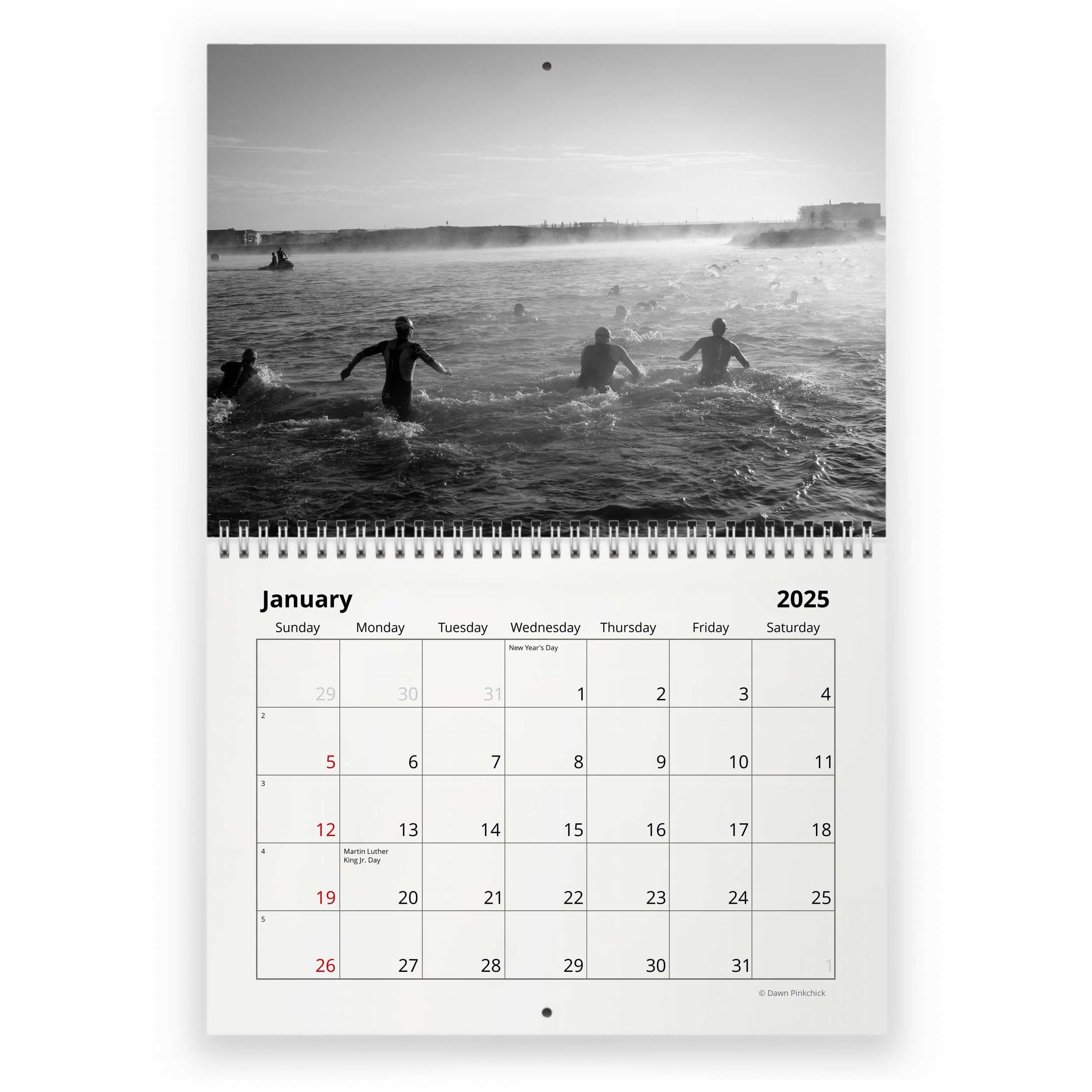 Amazon Triathlon 2025 Wall Calendar Office Products