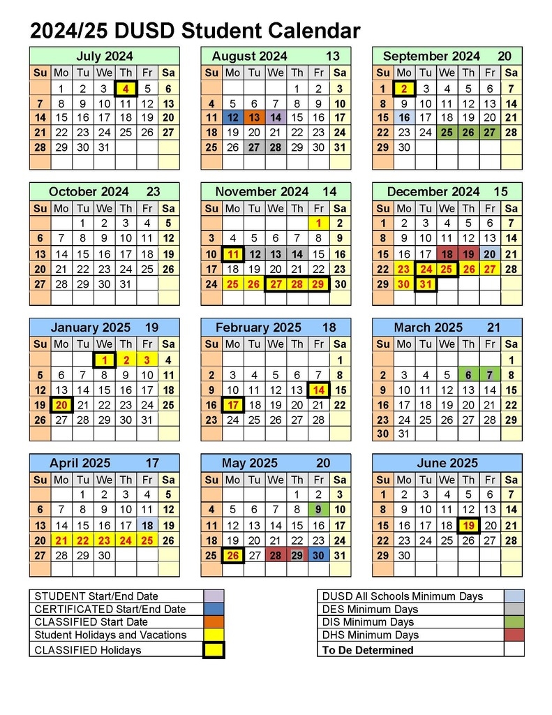 Announcements Durham Unified School District
