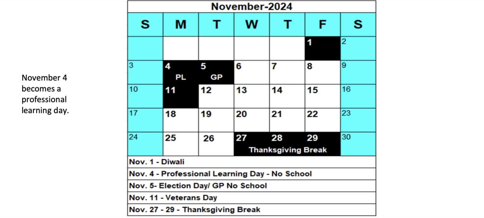 APS Students May Get A Second Five day Weekend In November ARLnow