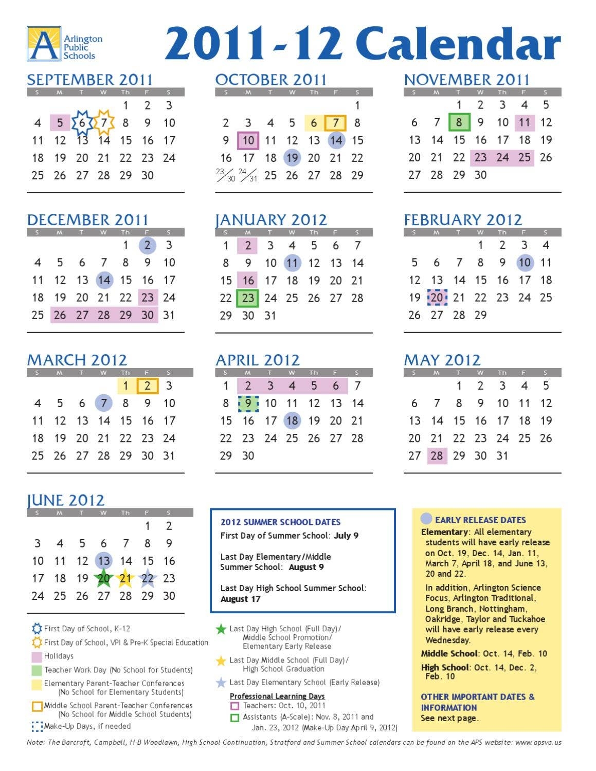 Arlington County Public School Calendar By Elizabeth Bouchard Issuu