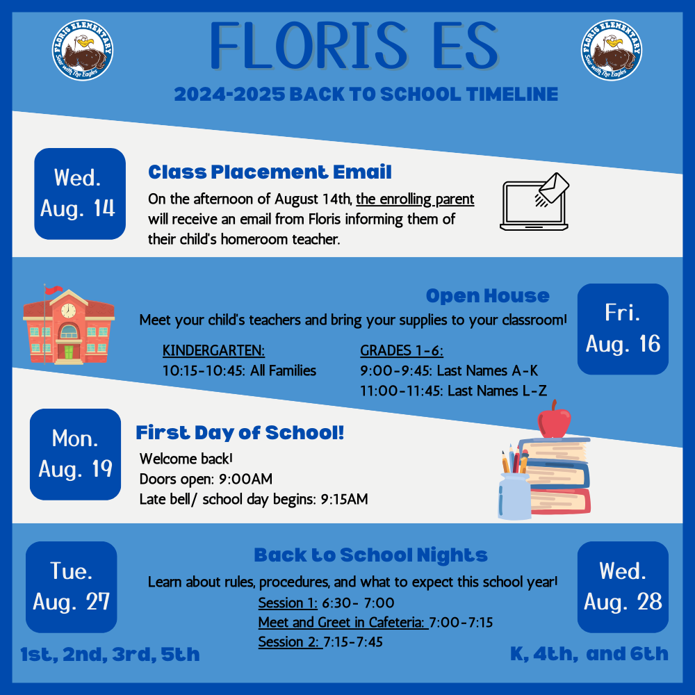Back To School Information And Timeline