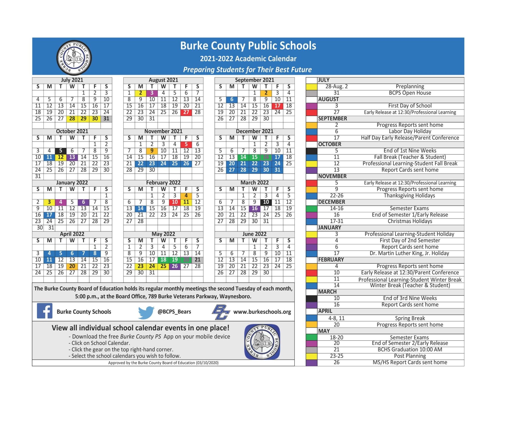 Bcms Calendar