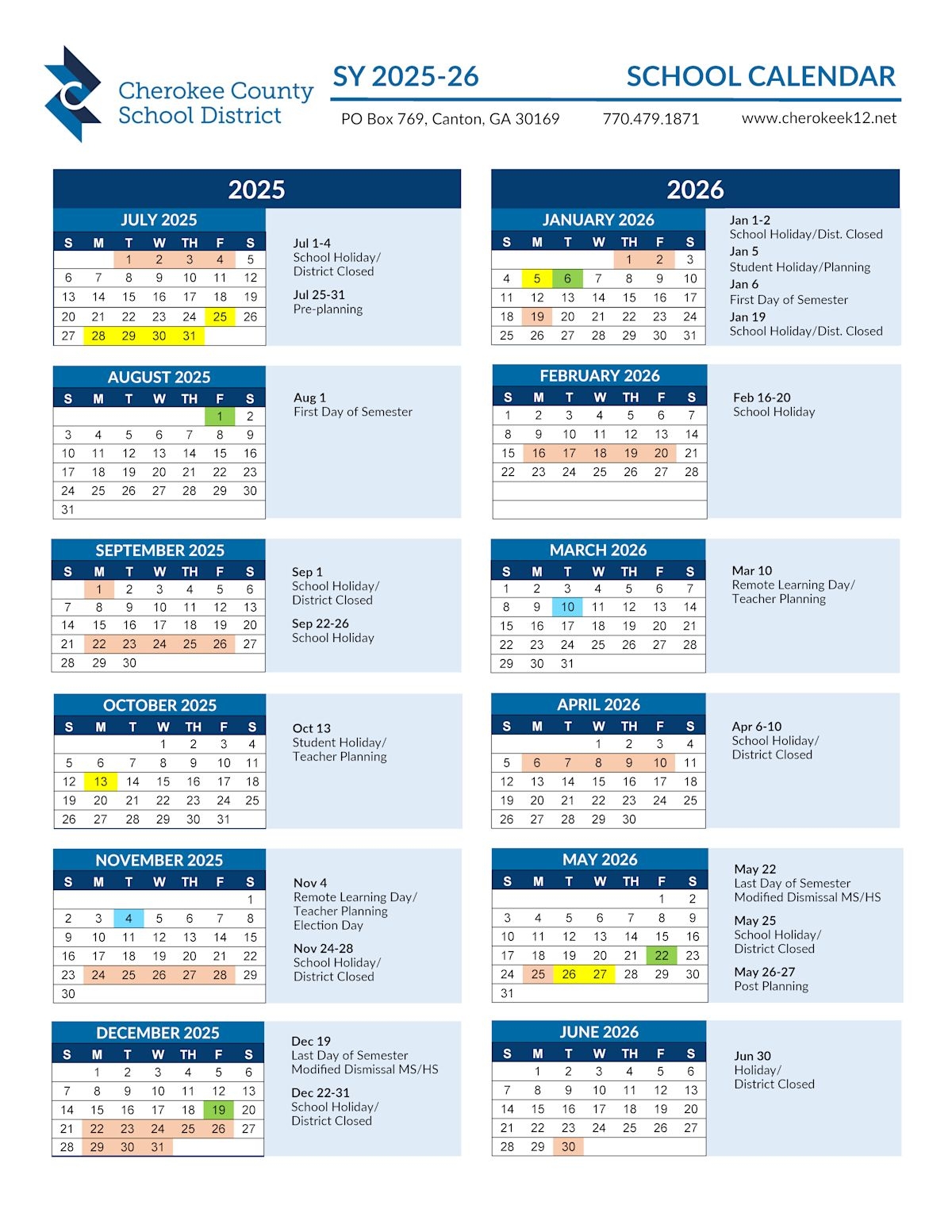 Board Business Briefs School Board Approves School Calendars Post Detail