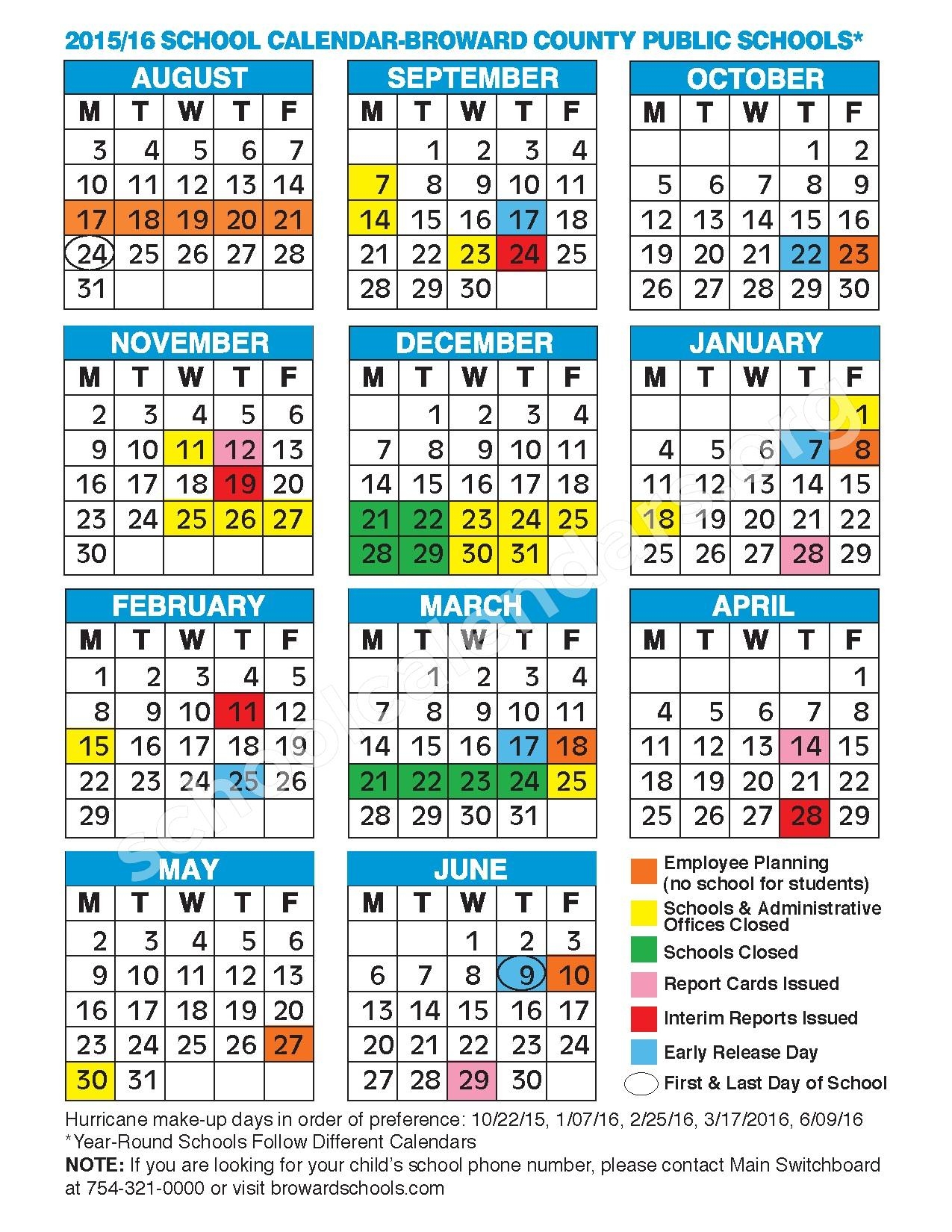 Brevard County Calendar