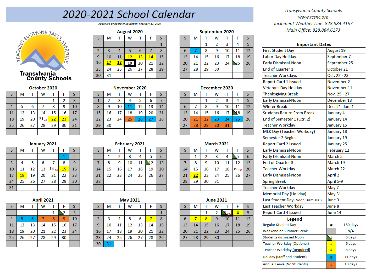 Brevard County Calendar