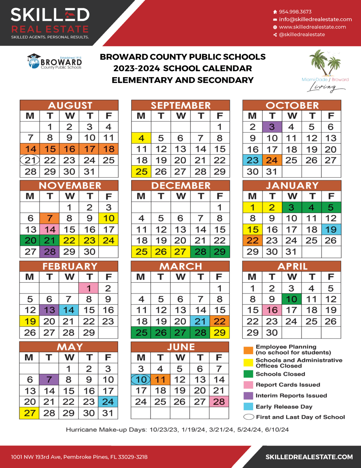 Broward College Calendar Monthly Calendar Design