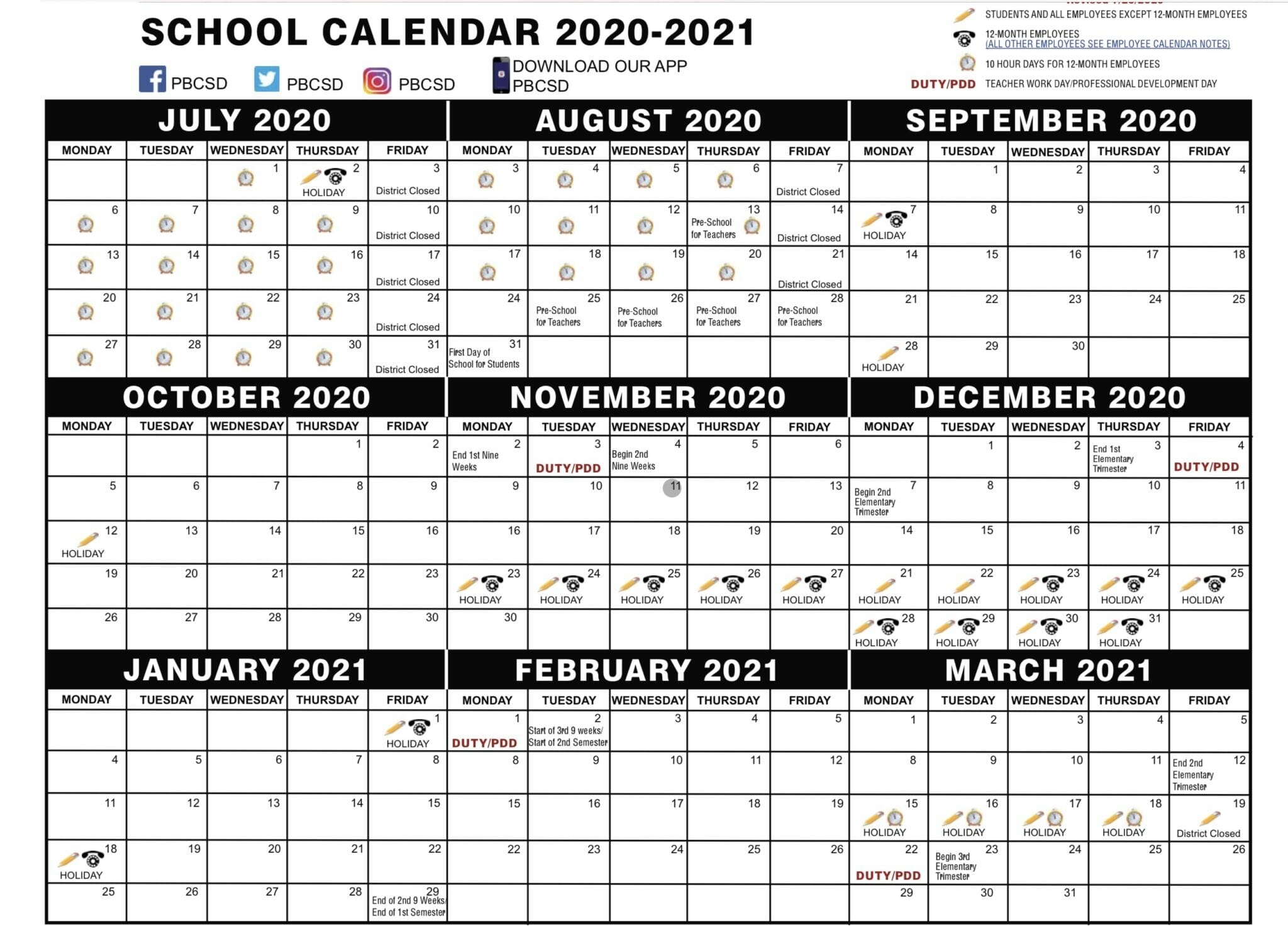 Broward College Calendar Printable Word Searches