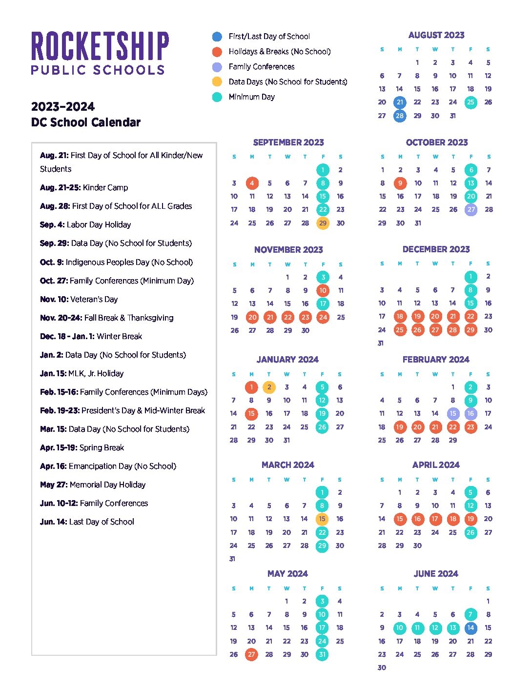 dc public schools calendar