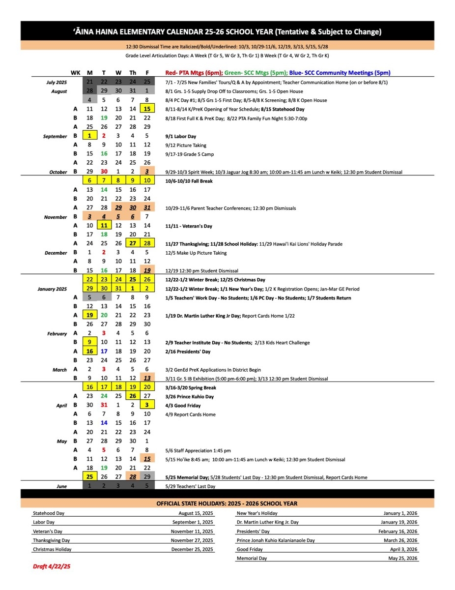 Calendar