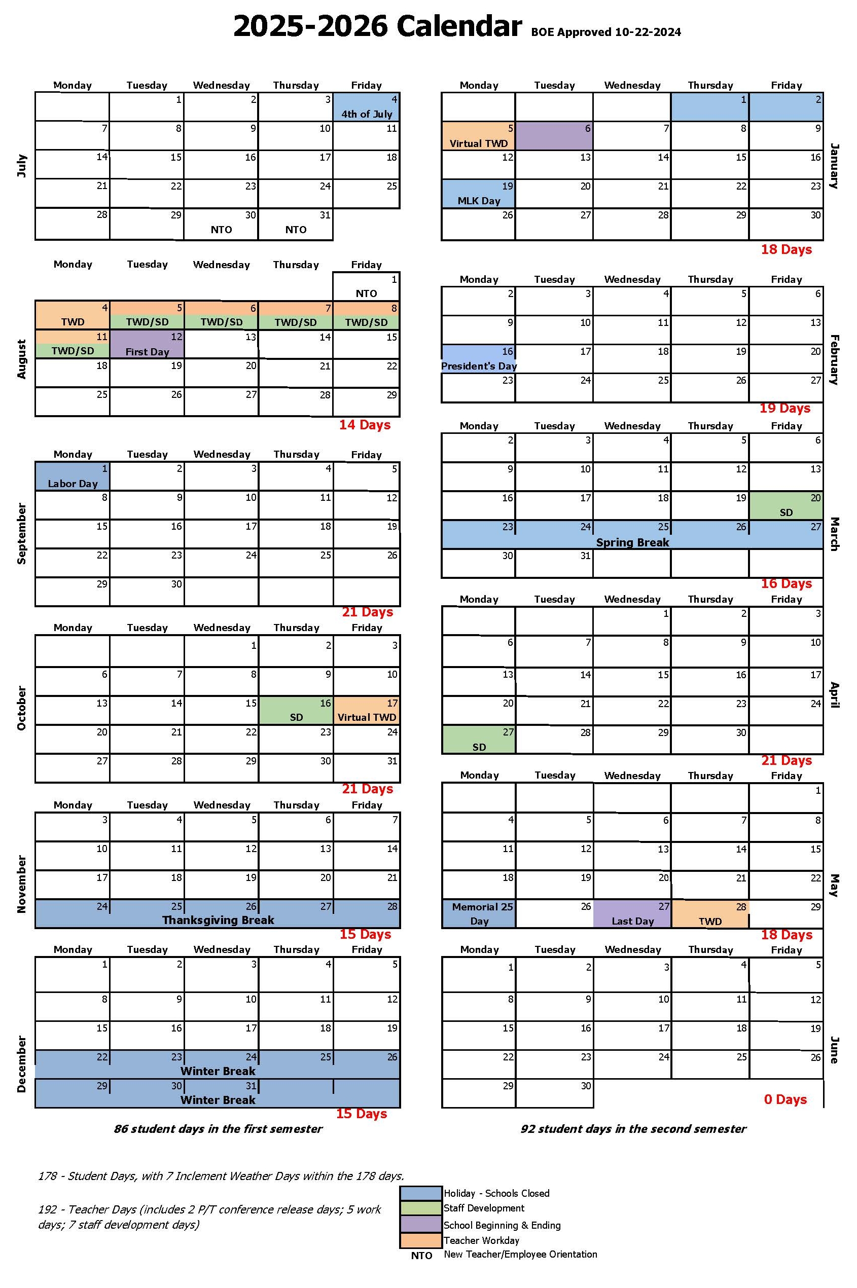 Calendars Bentonville Schools