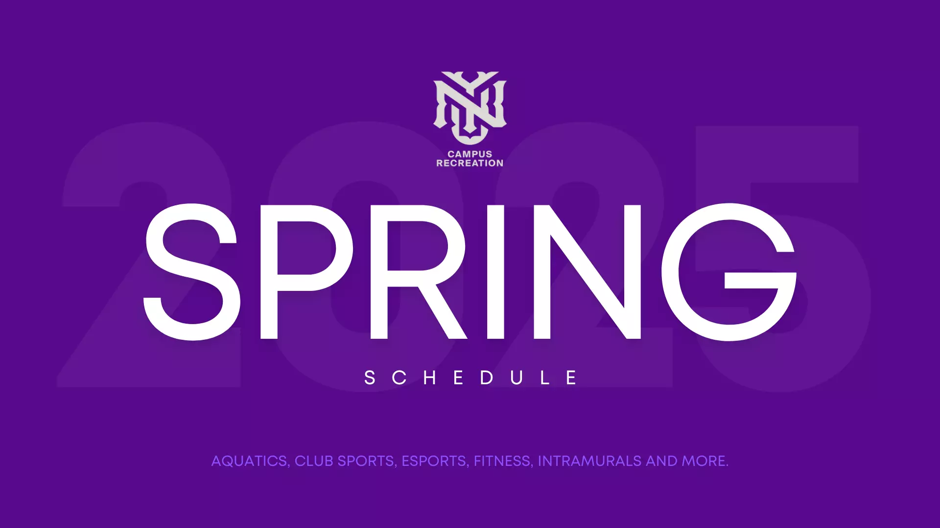 Campus Rec Spring 2025 Schedule NYU Athletics