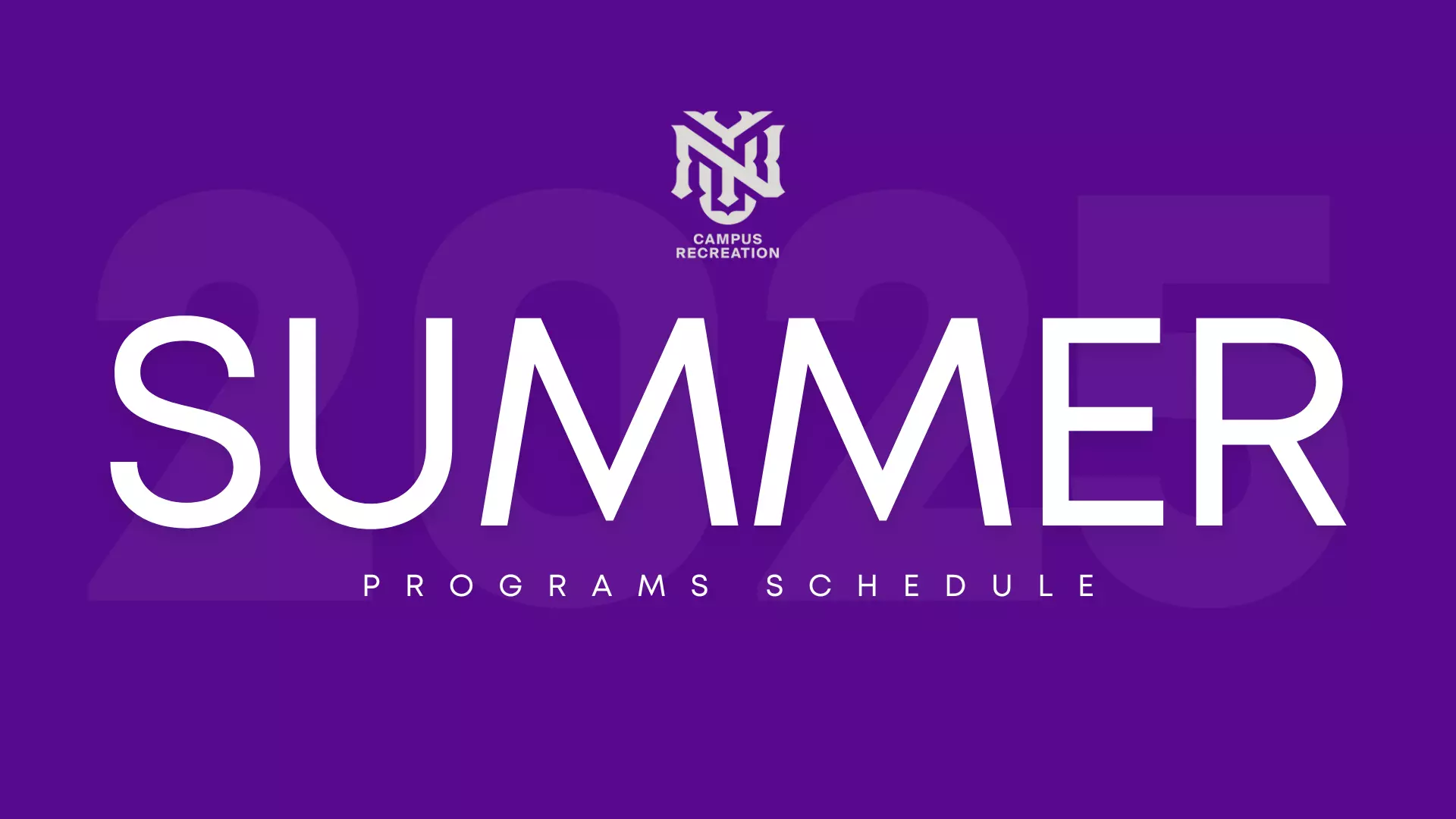 Campus Rec Summer 2025 Schedule NYU Athletics