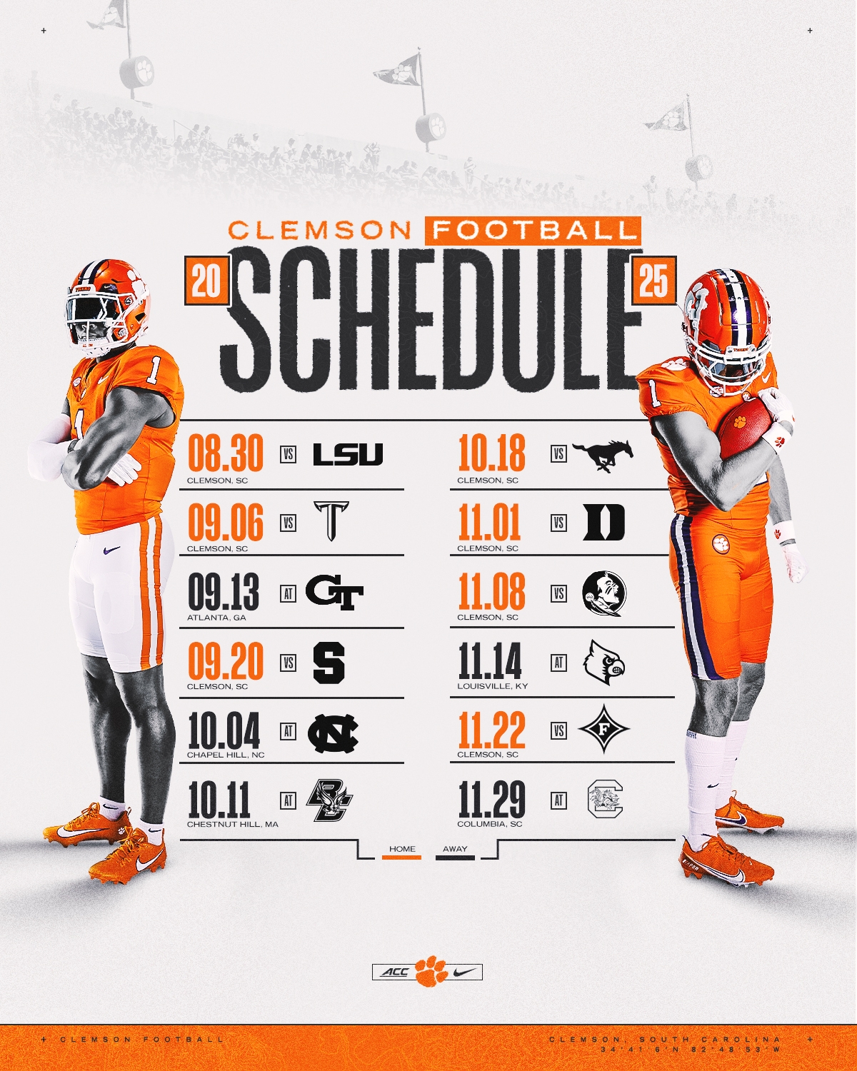 clemson academic calendar 2025