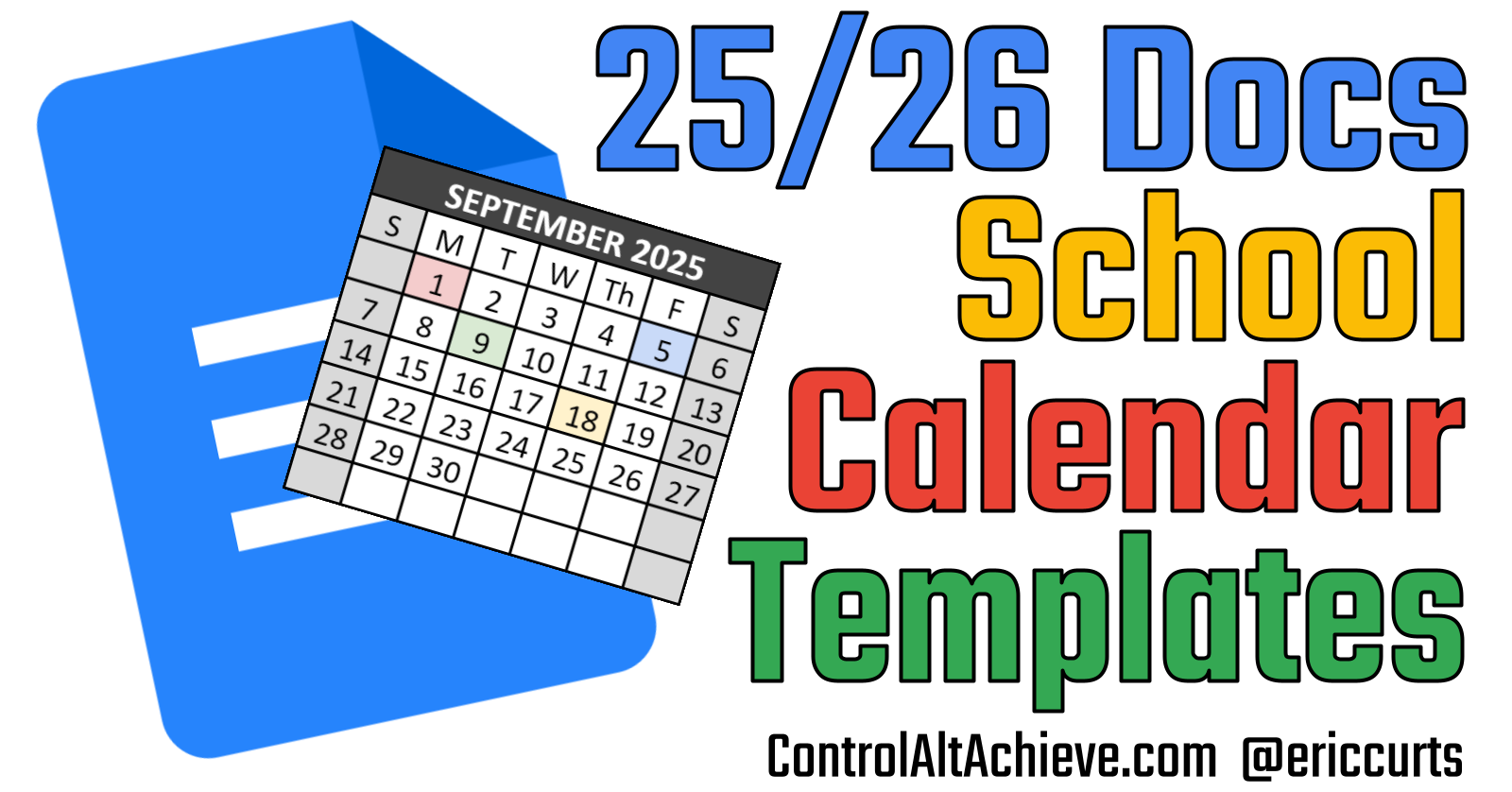 2025-26 academic calendar template