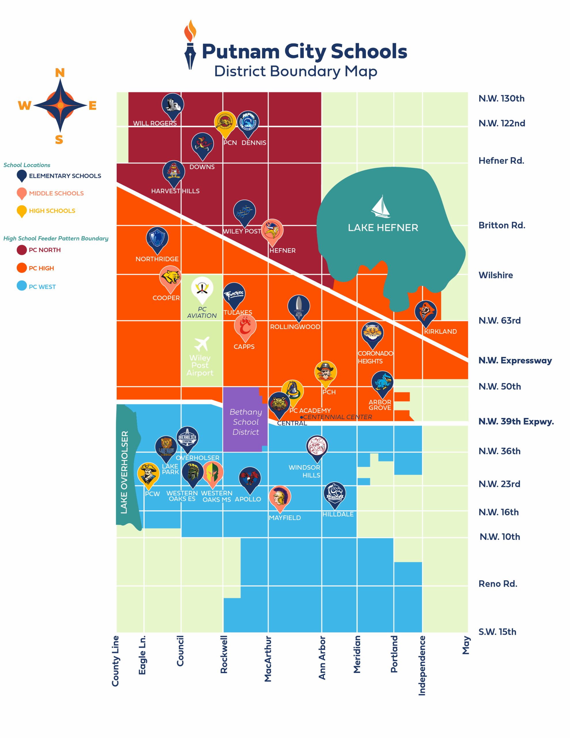 District Boundary Maps Putnam City Schools