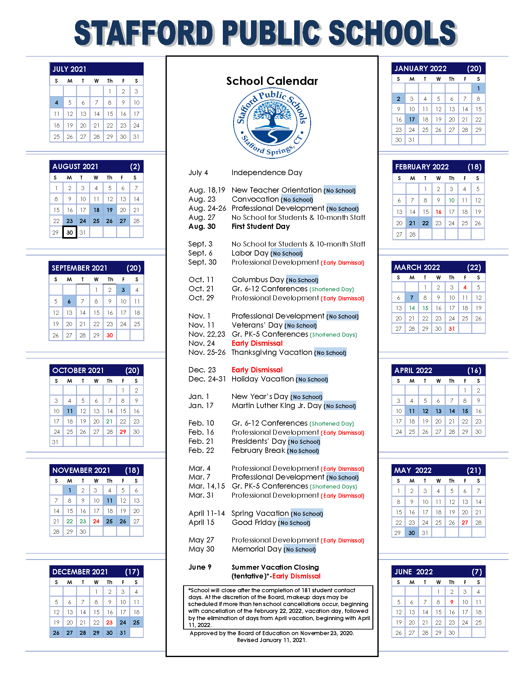 District Information Stafford Public Schools