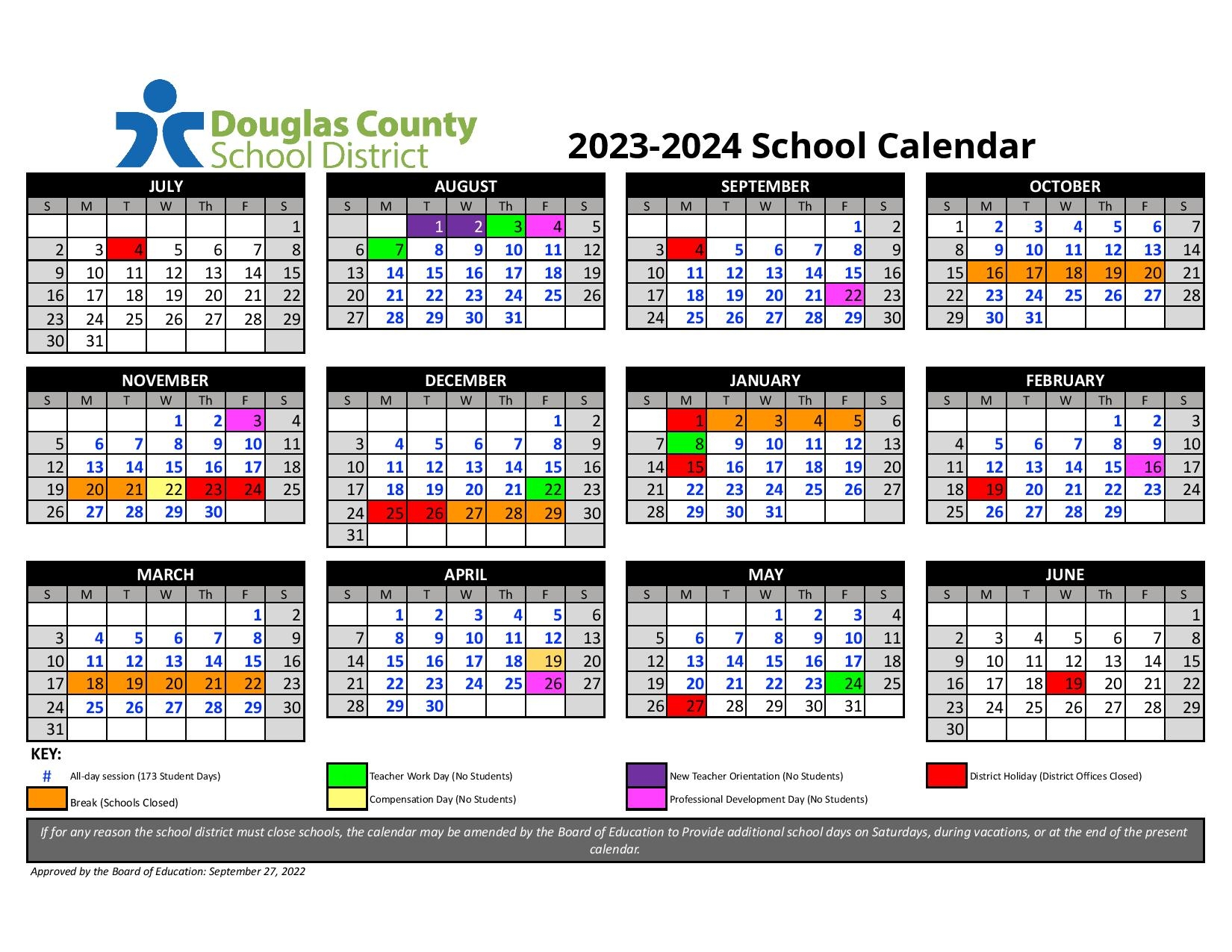 Douglas County Calendar Daily Calendar Organizer