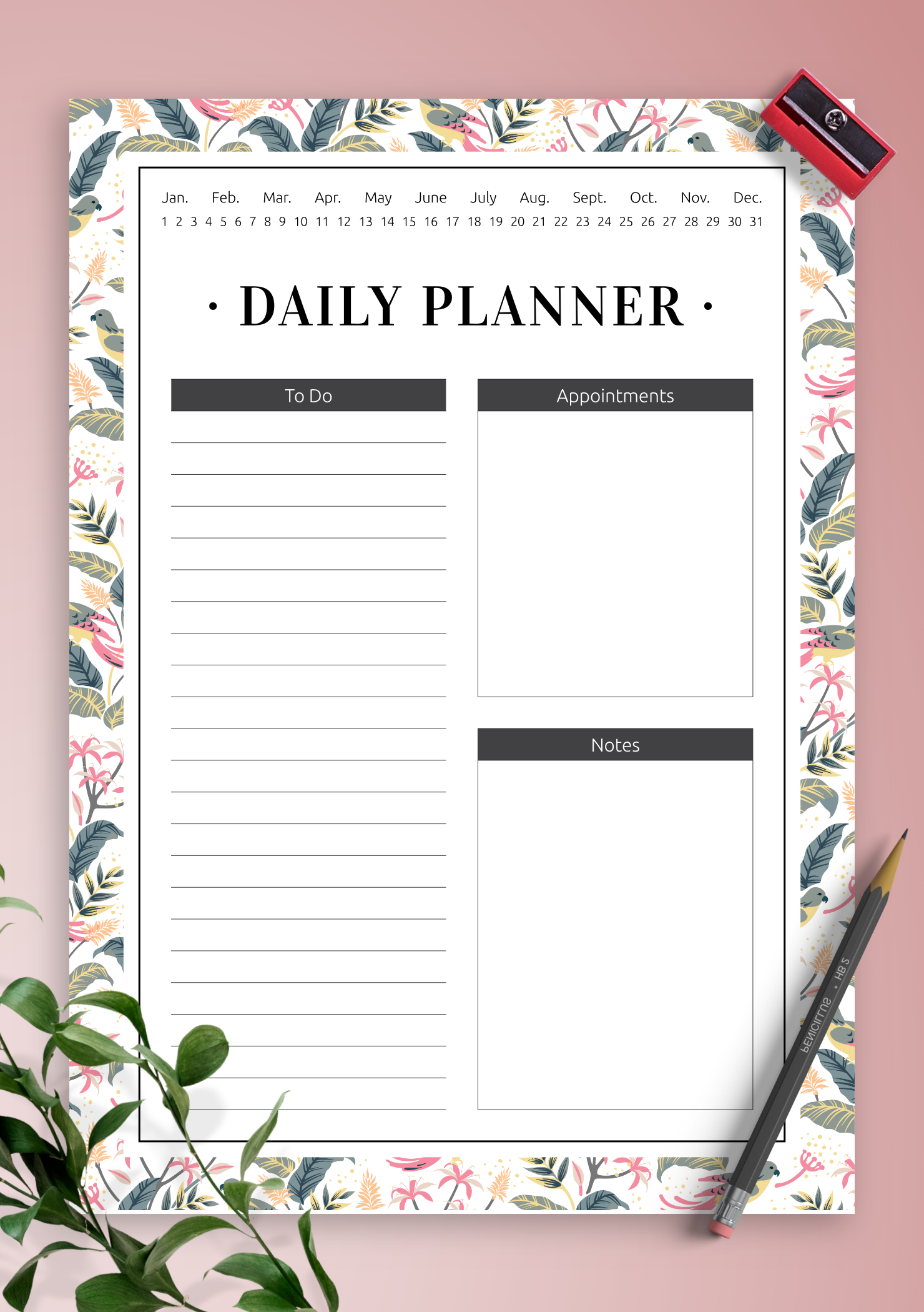 Personal Planner with To Do Lists
