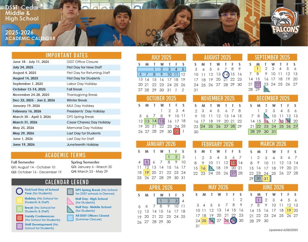denver public schools calendar 2025 26