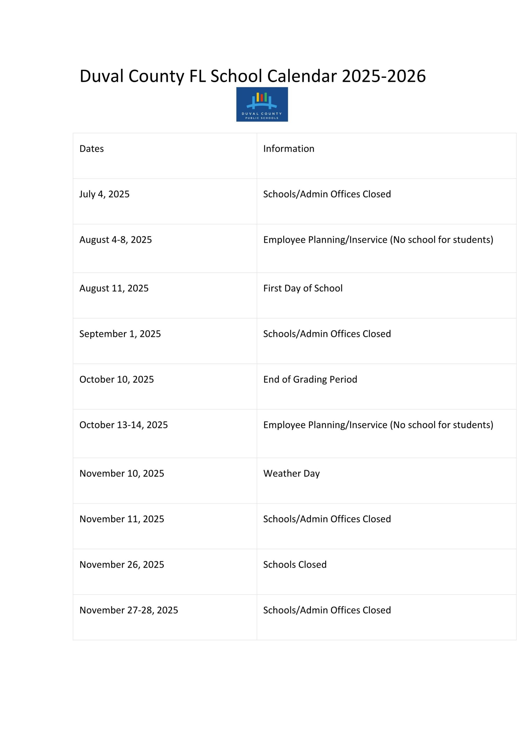 pinellas county schools calendar 2025-26