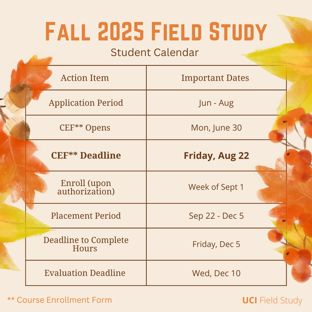 uci academic calendar 2025-26