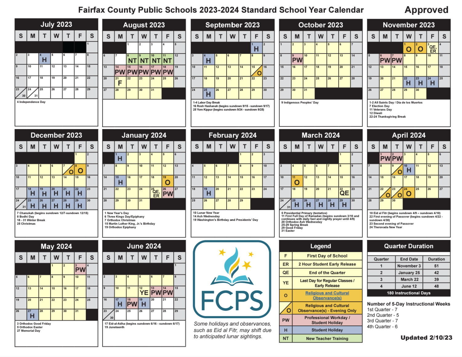 FCPS Drafts New School Year Calendar The Highlander